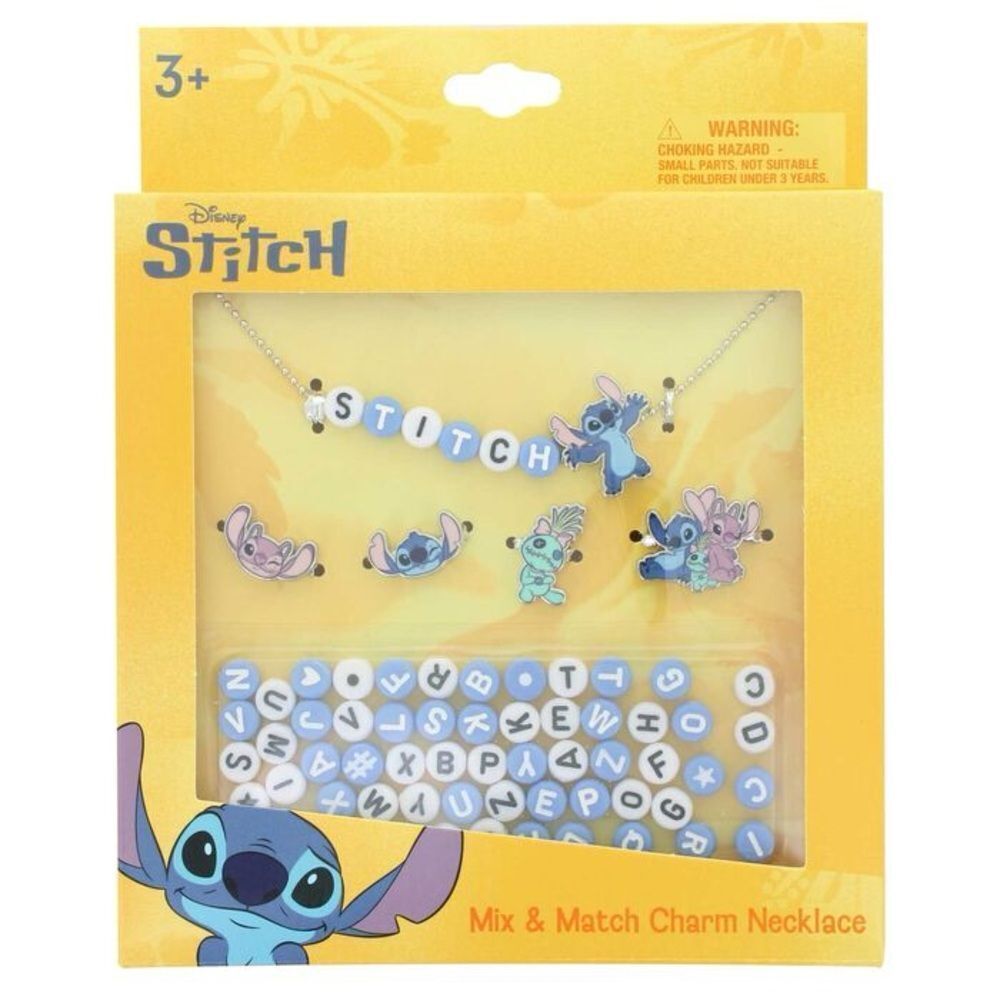 NEW Disney Stitch Mix & Match Charm Necklace NWT